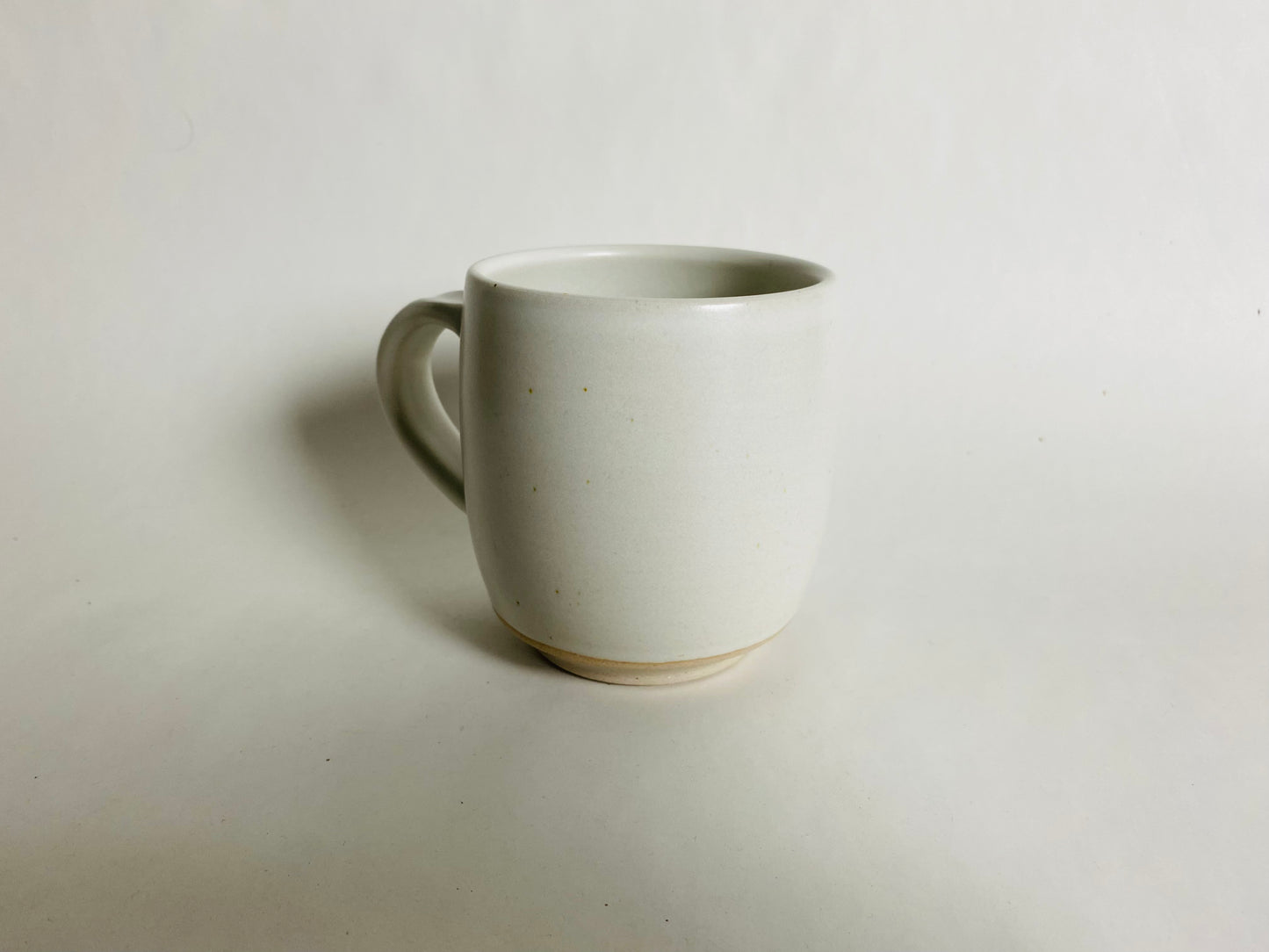 Medium Size Porcelaneous Mug with White Glaze