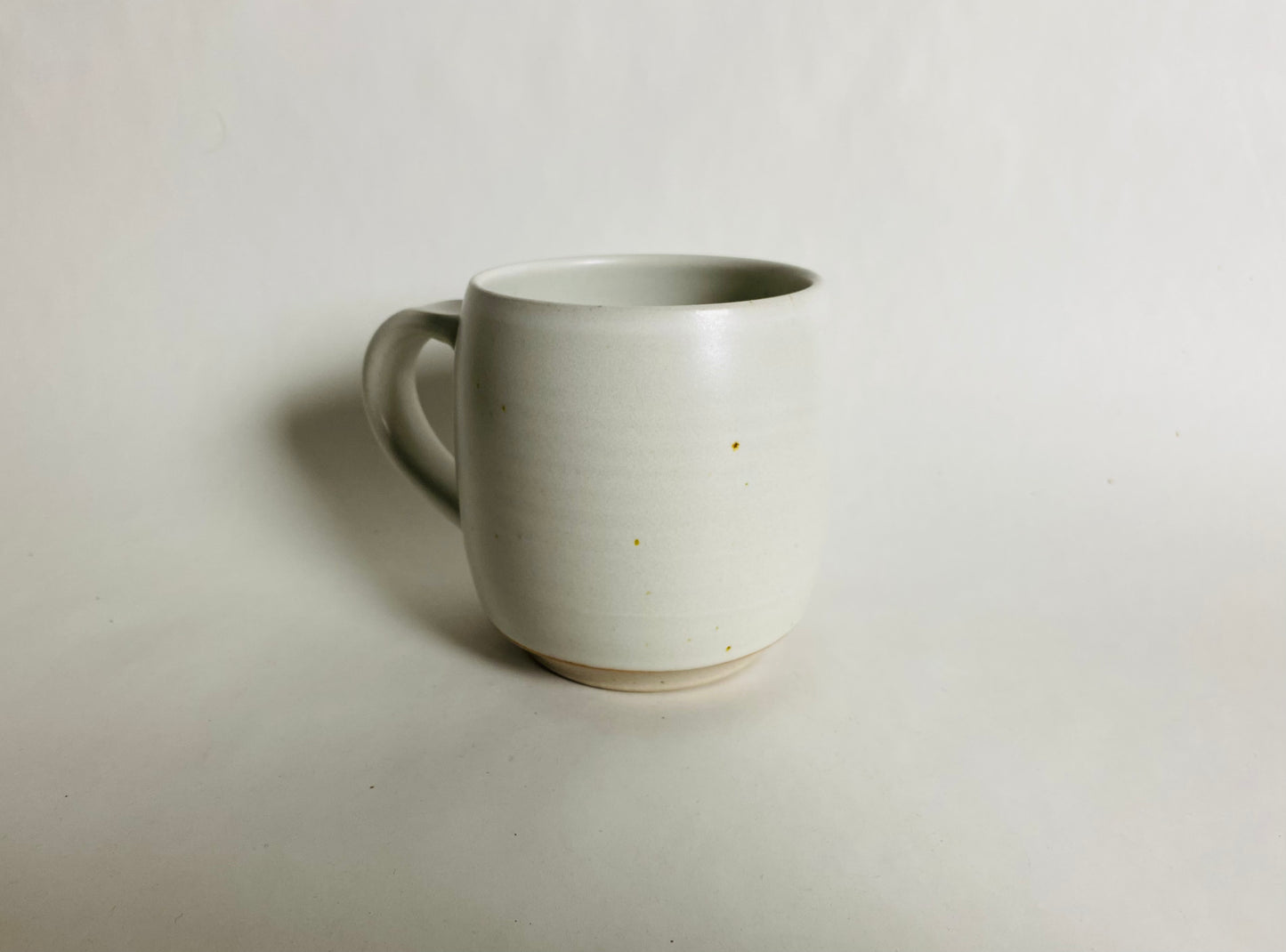 Medium Size Porcelaneous Mug with White Glaze