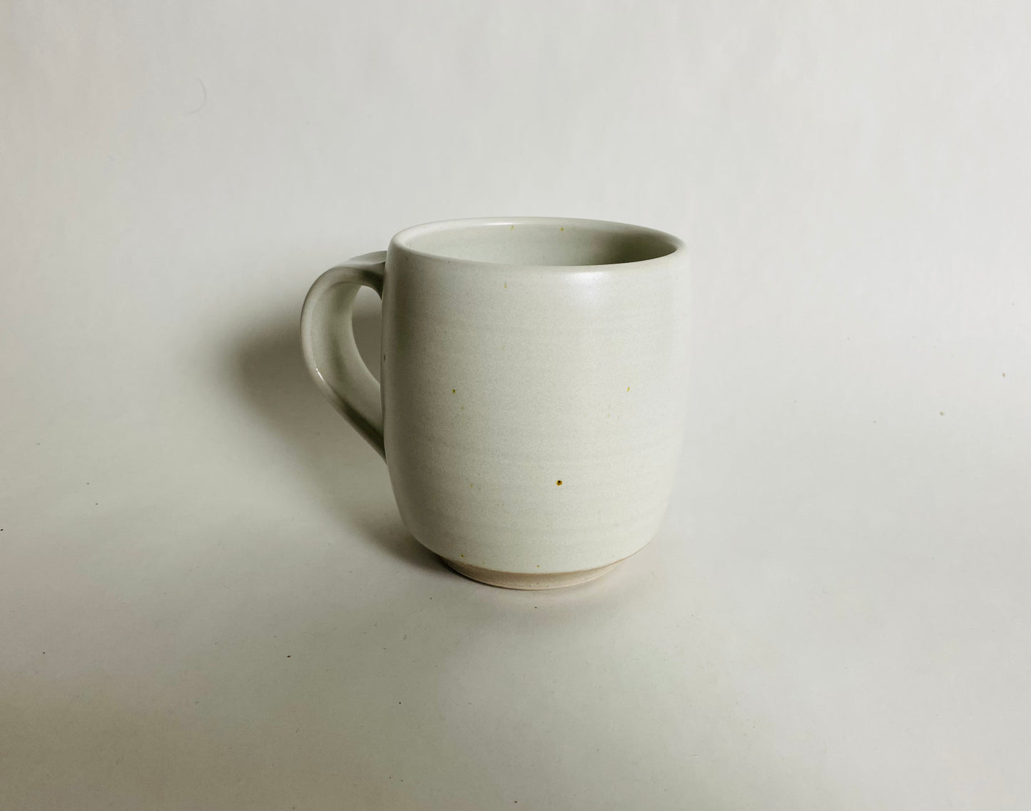 Medium Size Porcelaneous Mug with White Glaze