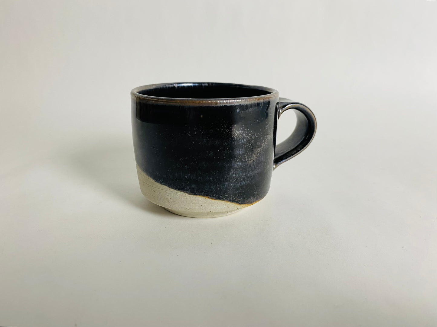 Double Espresso Cup in a Black Glaze