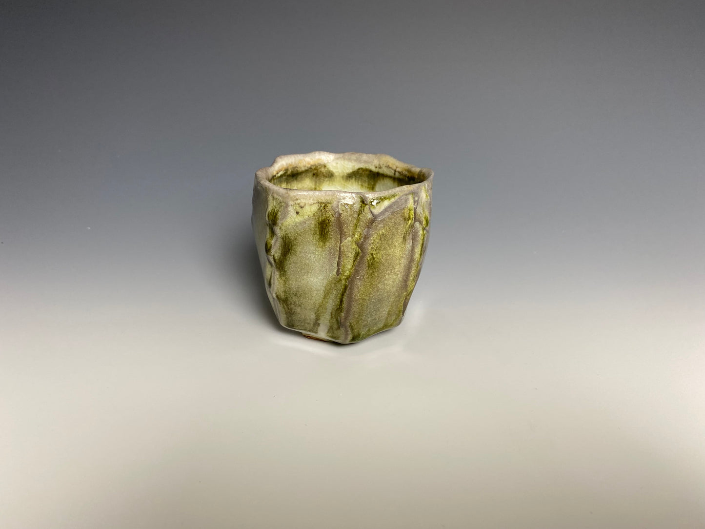 Small faceted wood fired sipper