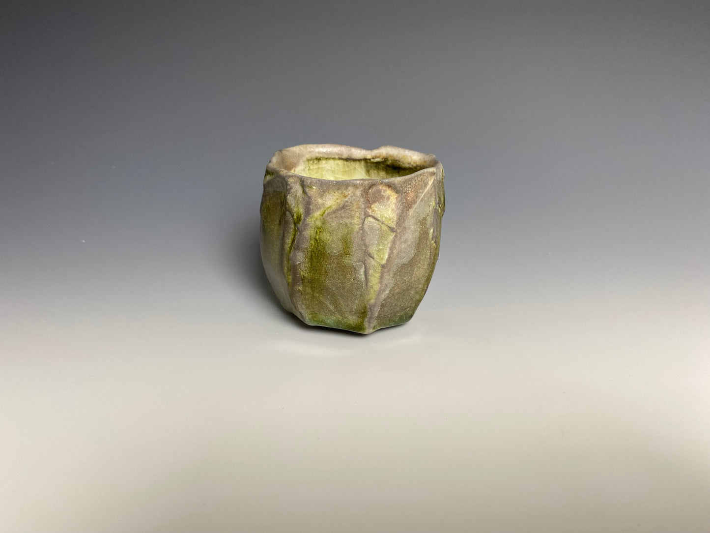 Small faceted wood fired sipper
