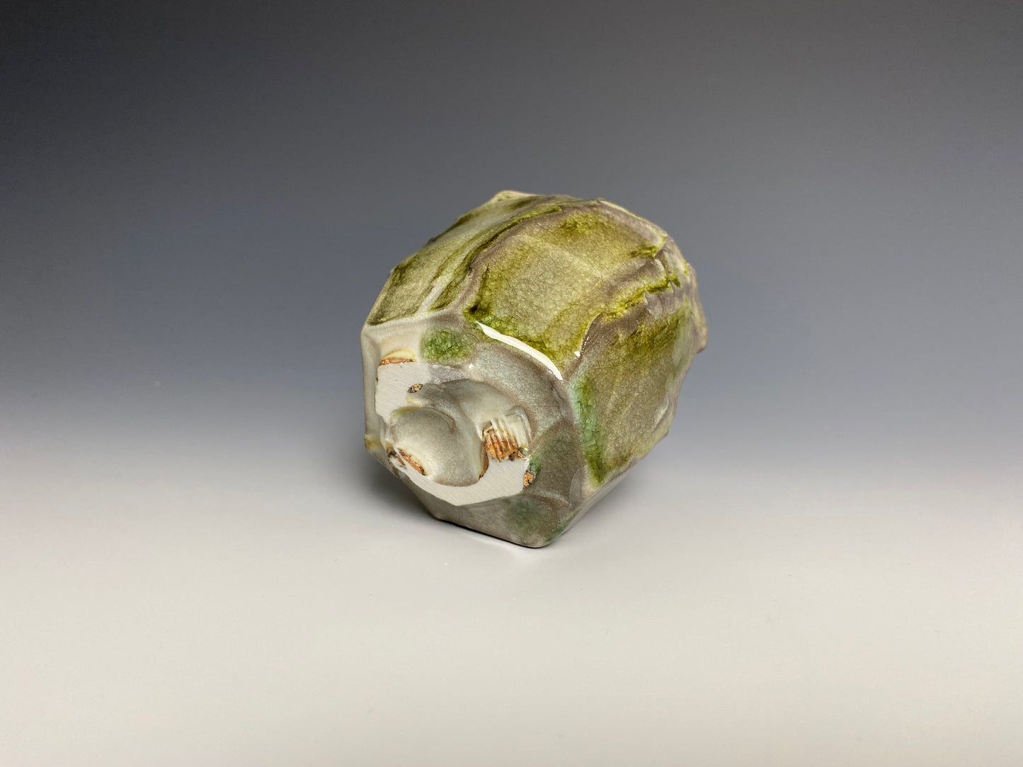 Small faceted wood fired sipper