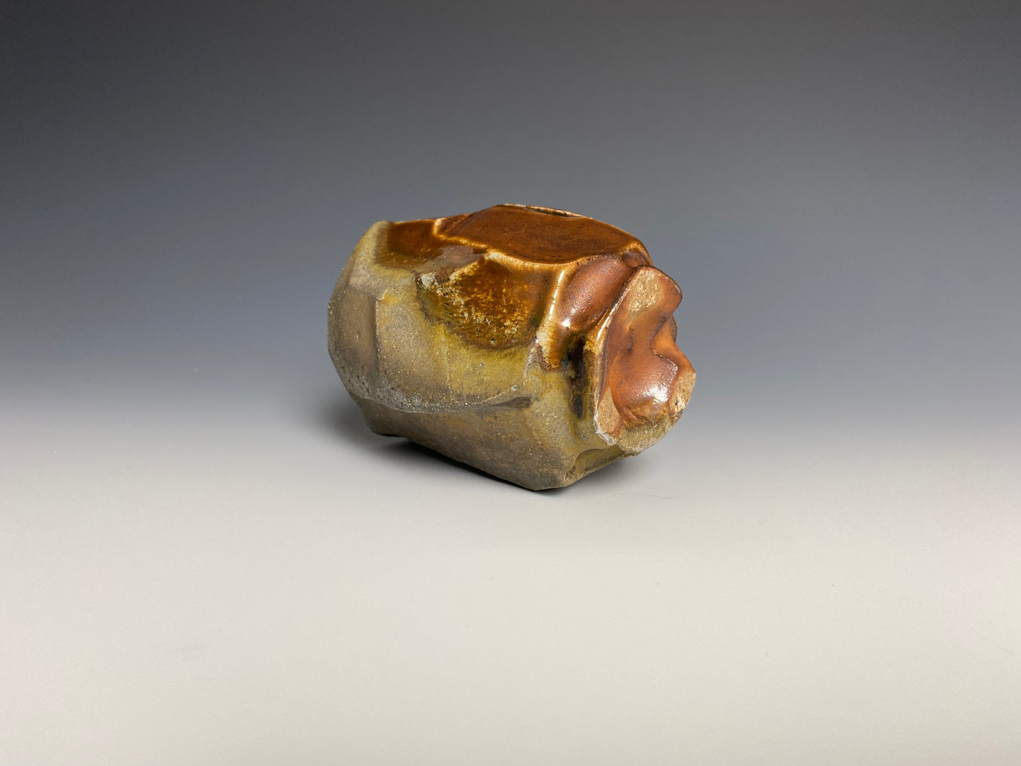 Wood Fired Faceted Yunomi