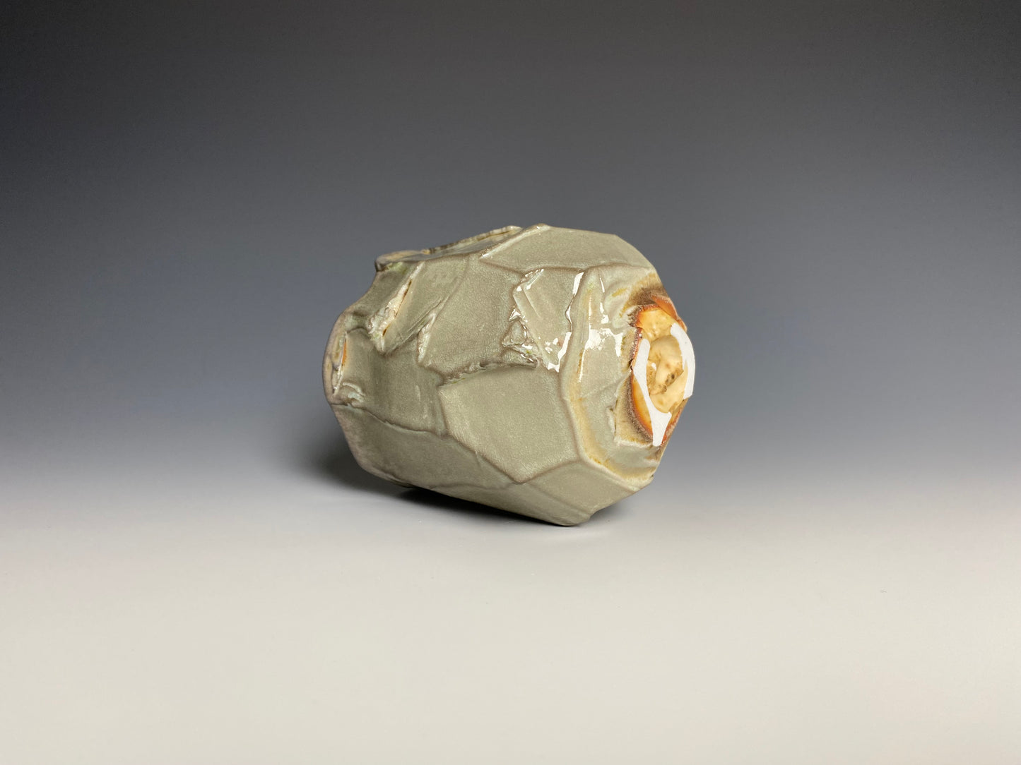 Wood Fired Faceted Yunomi