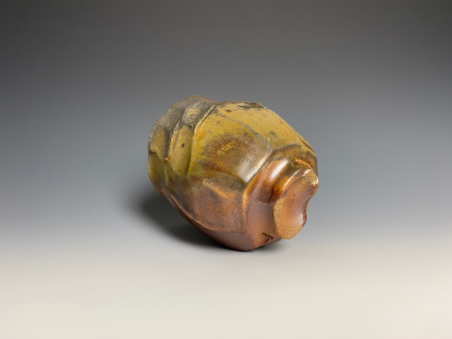 Wood Fired Faceted Yunomi