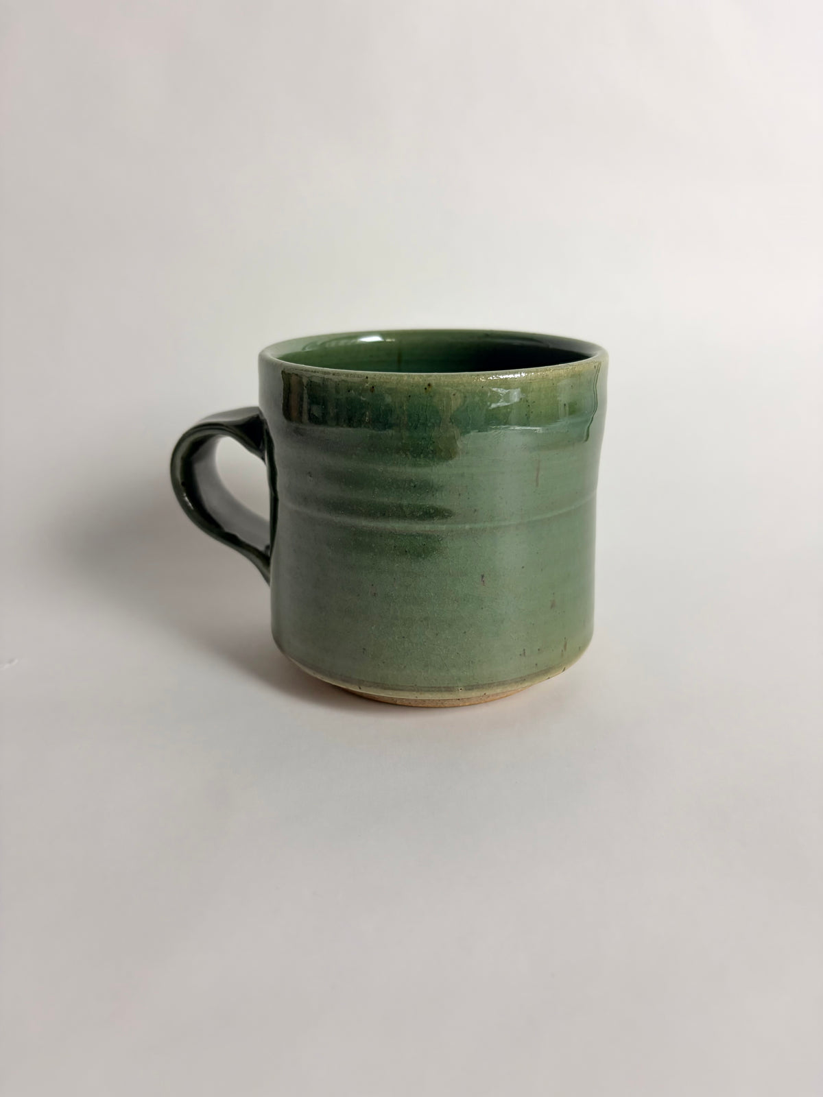 Mug with an Oribe Glaze