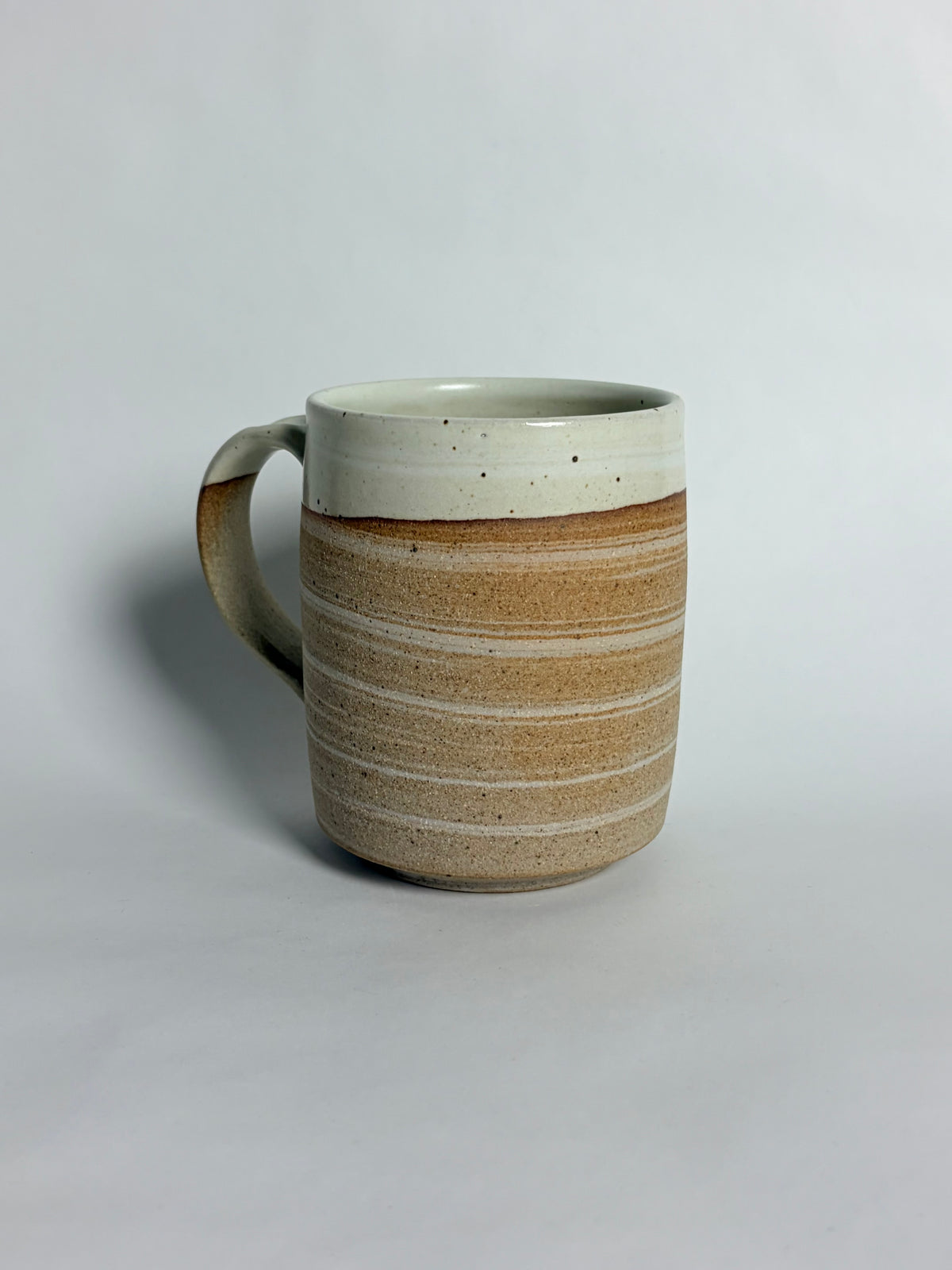 Large Mug with Marbleized Clay