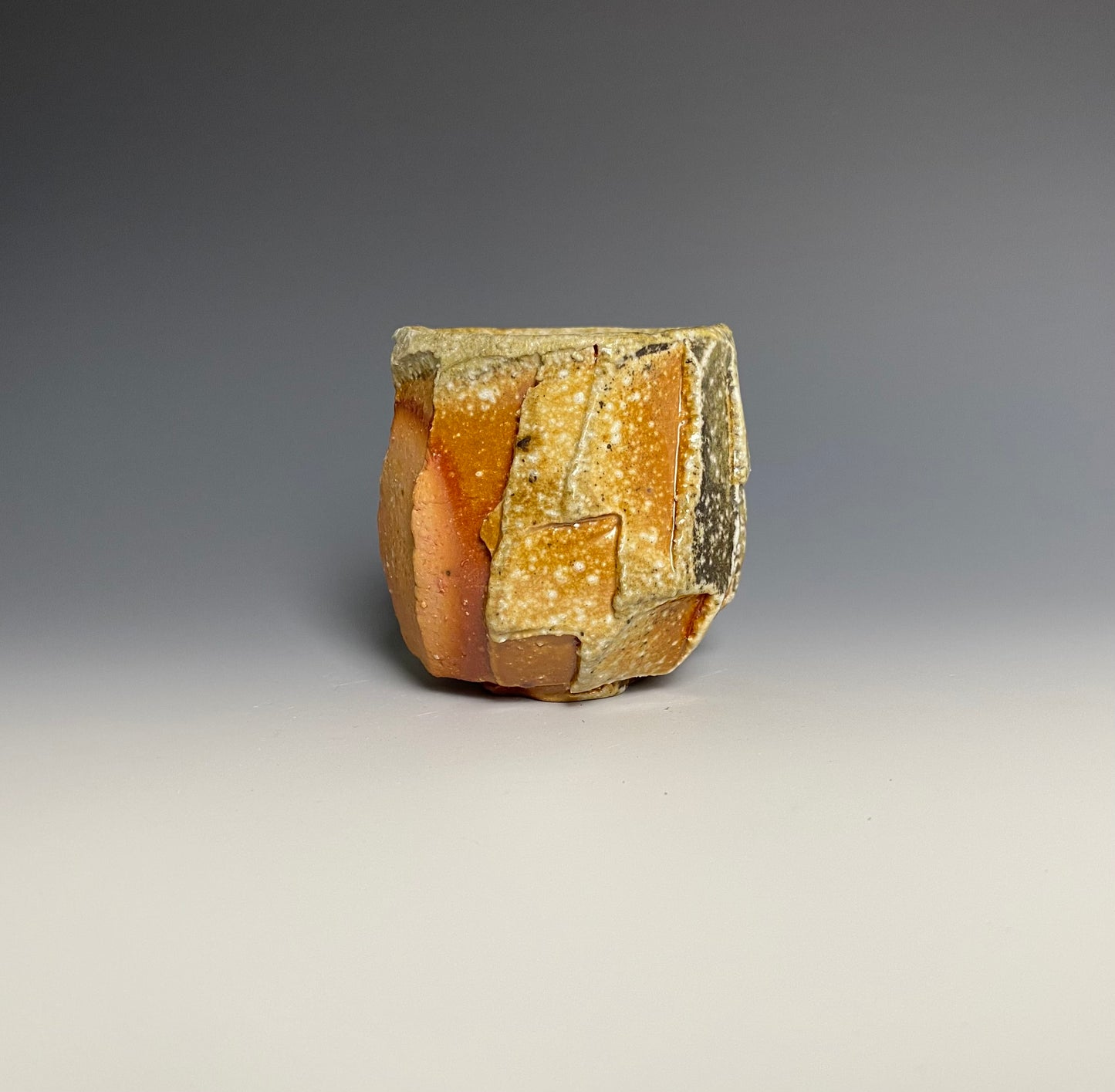 Wood Fired Faceted Sipping Cup