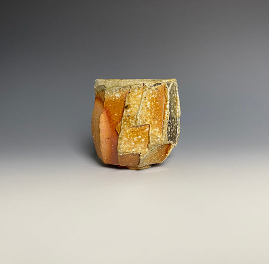 Wood Fired Faceted Sipping Cup