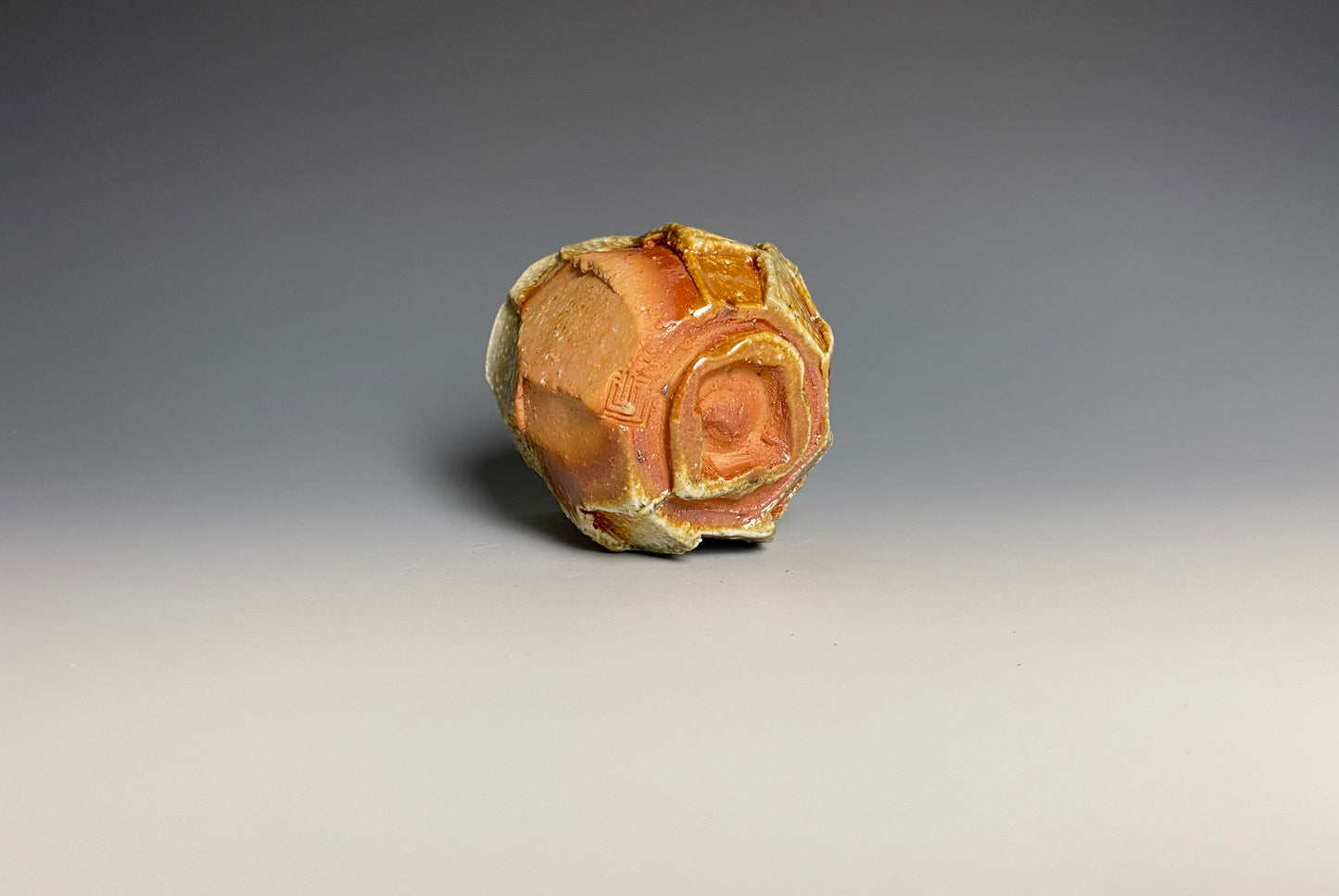 Wood Fired Faceted Sipping Cup