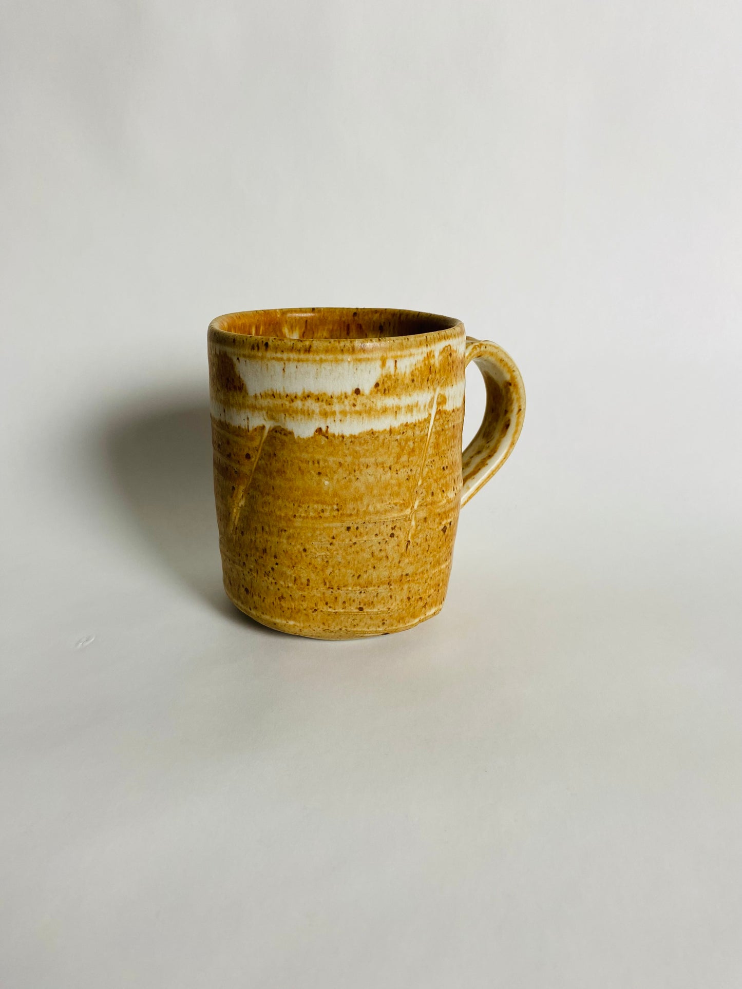Mug with a Matte Finish and Paddle Marks