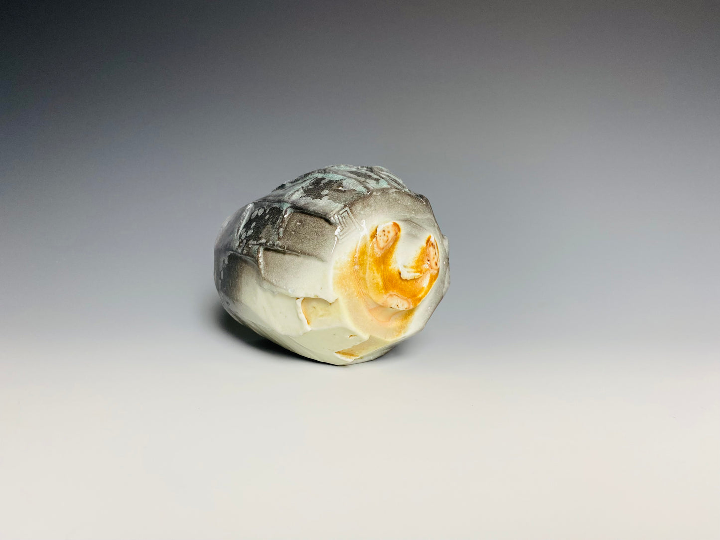 Wood Fired Faceted Yunomi