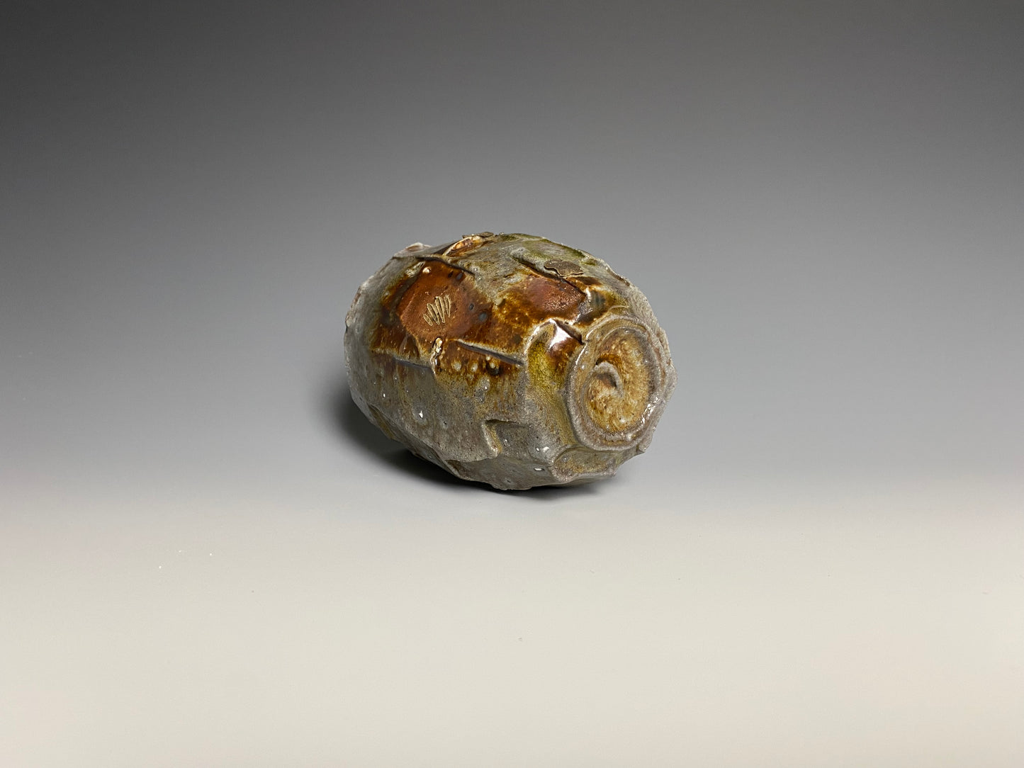 Wood Fired Faceted Yunomi