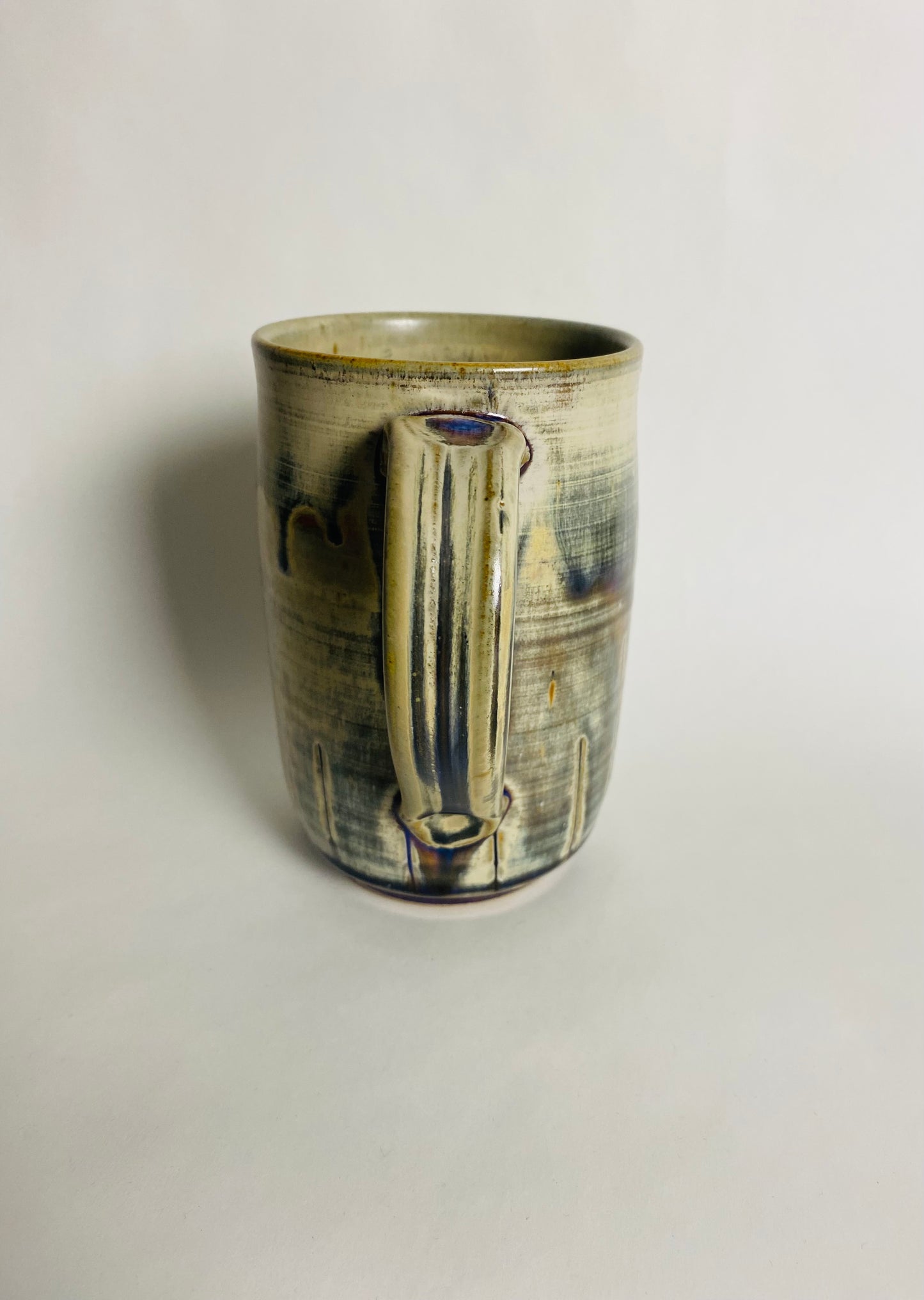 Tall Mug In Ocean Sand Glaze