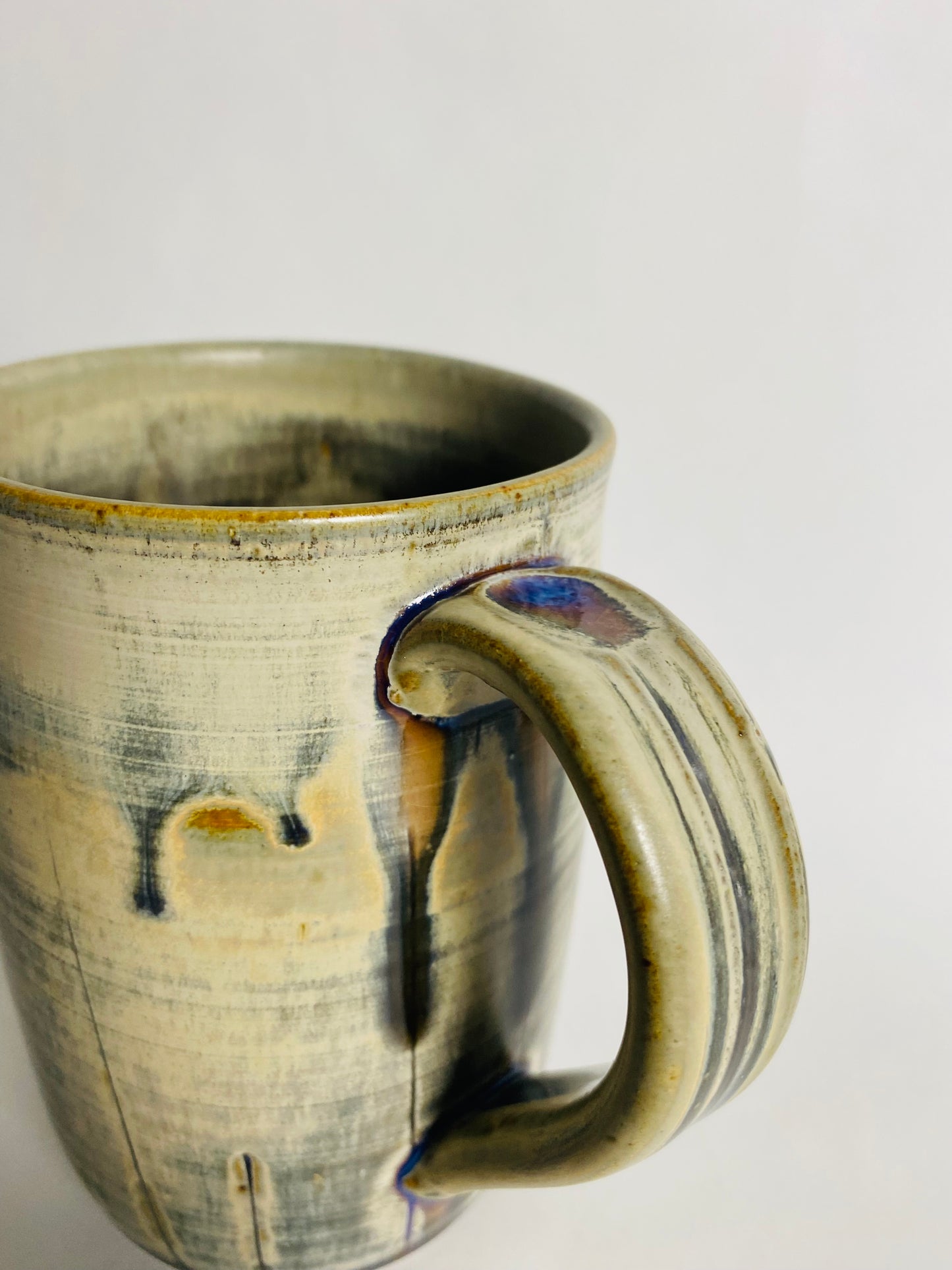Tall Mug In Ocean Sand Glaze