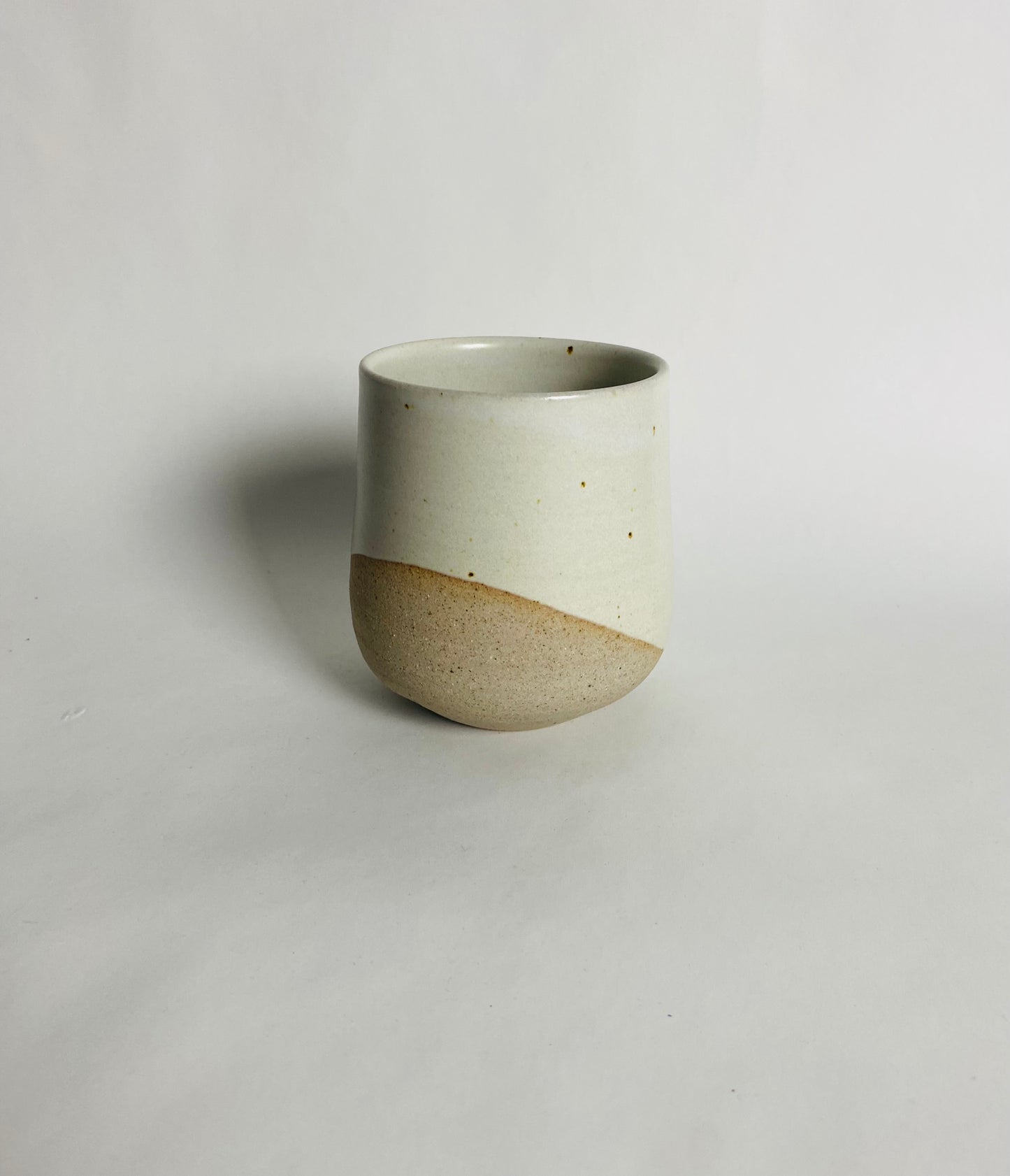 Tumbler with a White Glaze