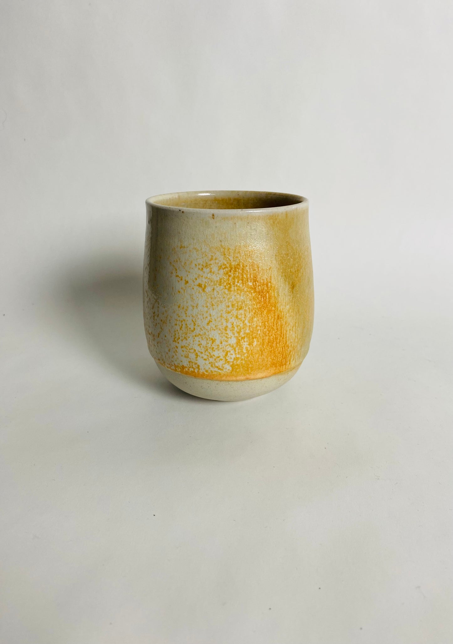 Orange Speckled Tumbler with Flashing