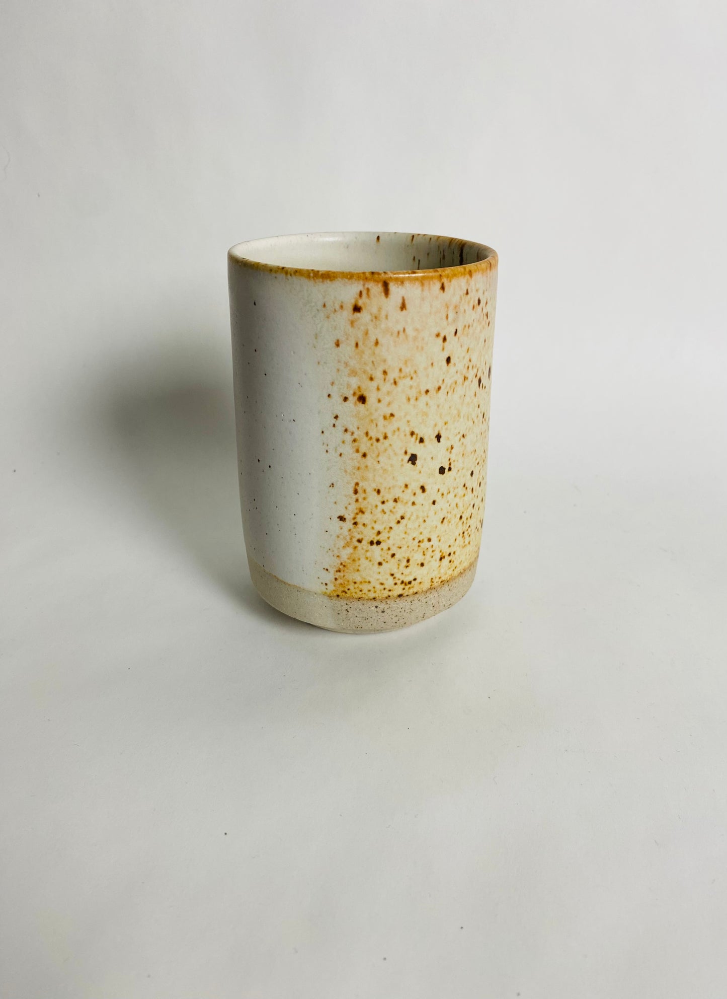Orange Speckled Tumbler with Flashing