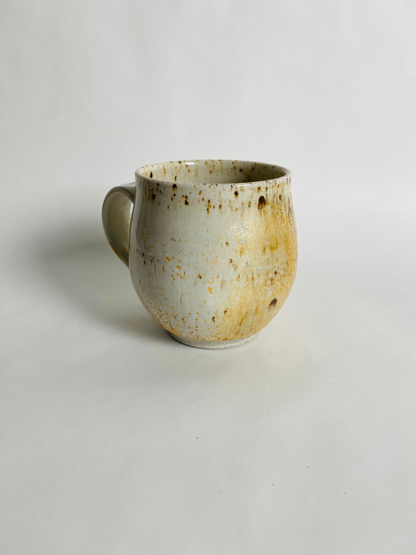 Speckled Stoneware Mug with Crystals