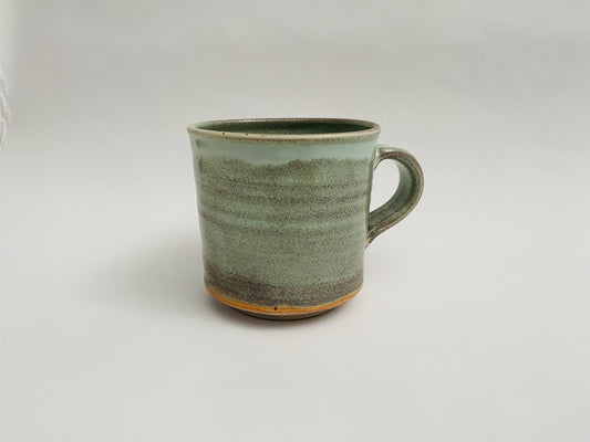 Light green/grey stoneware mug