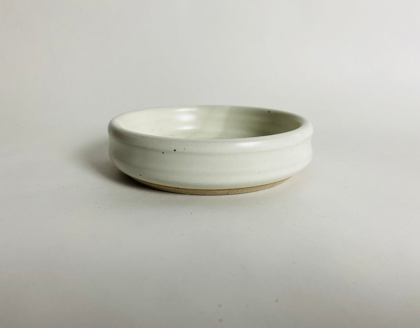 Wine Bottle Holder, Satin White Glaze