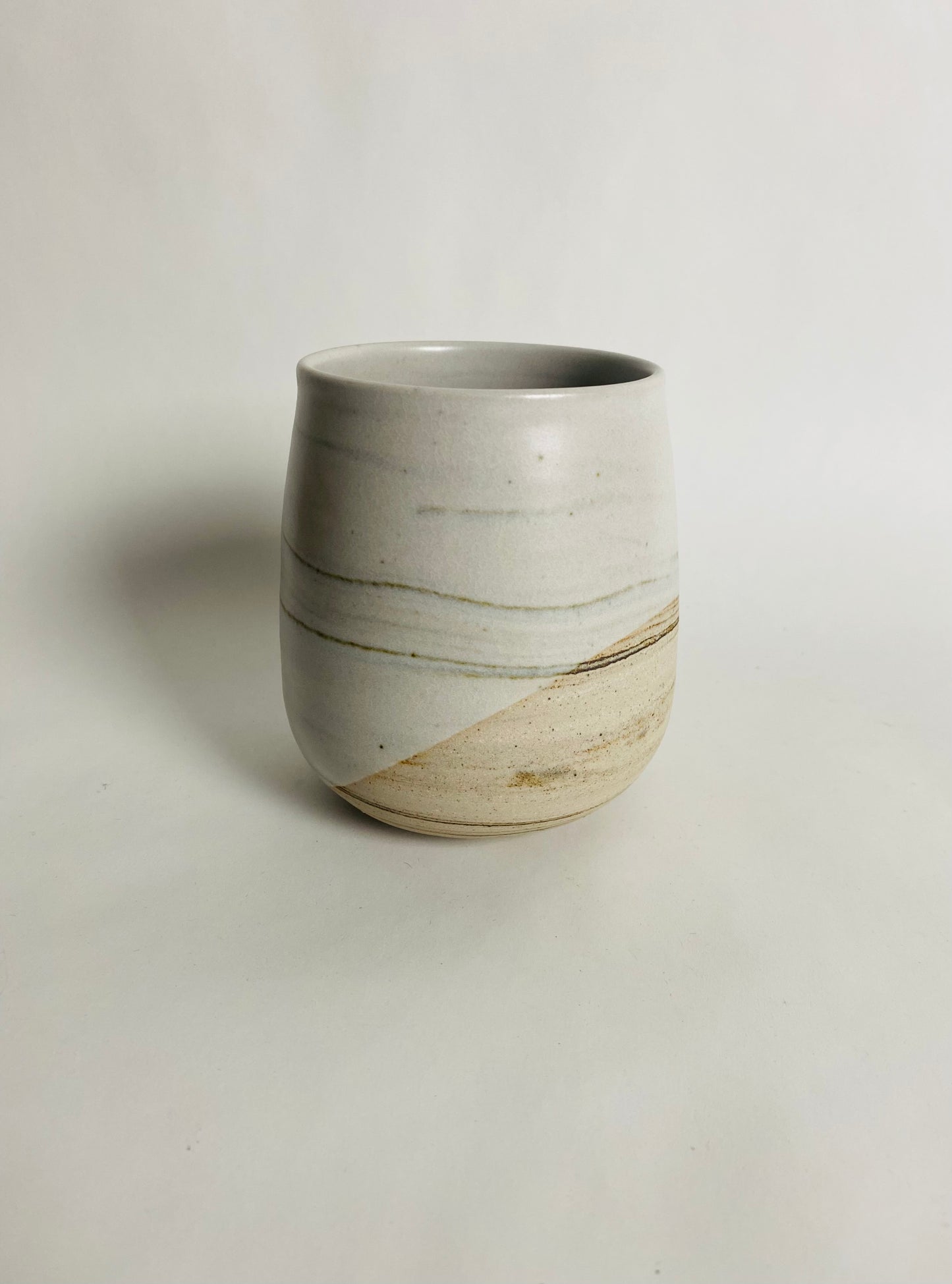 Tumbler with Marbleized Clay