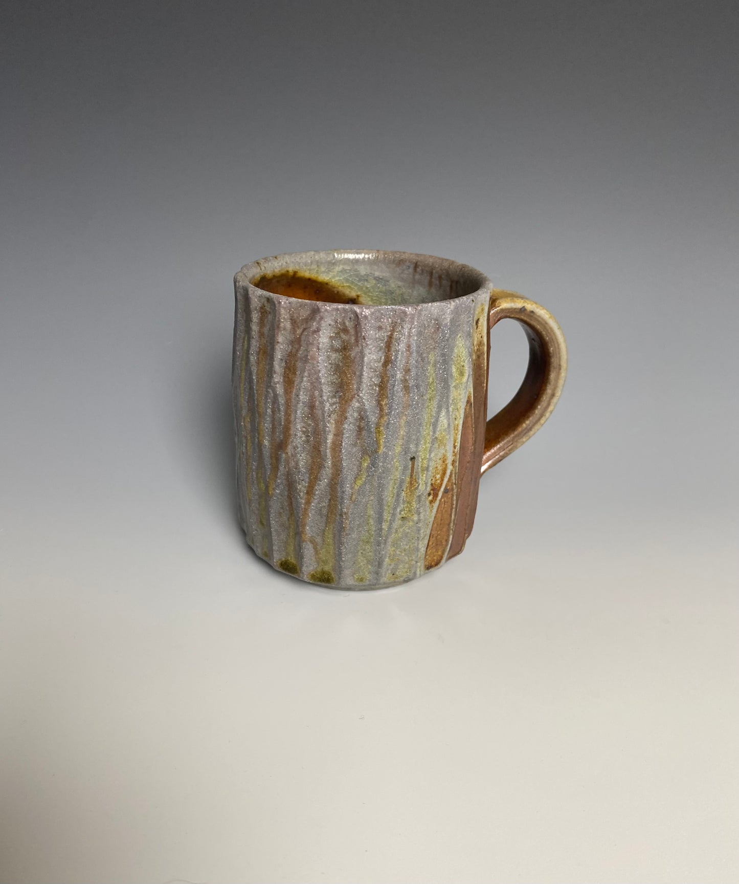 Fluted Wood Fired Mug