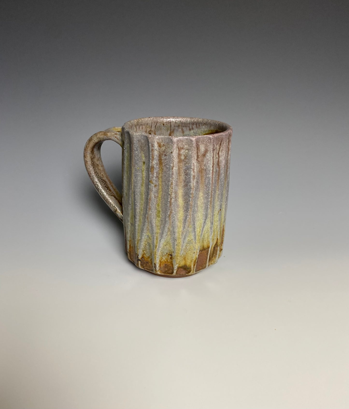 Fluted Wood Fired Mug