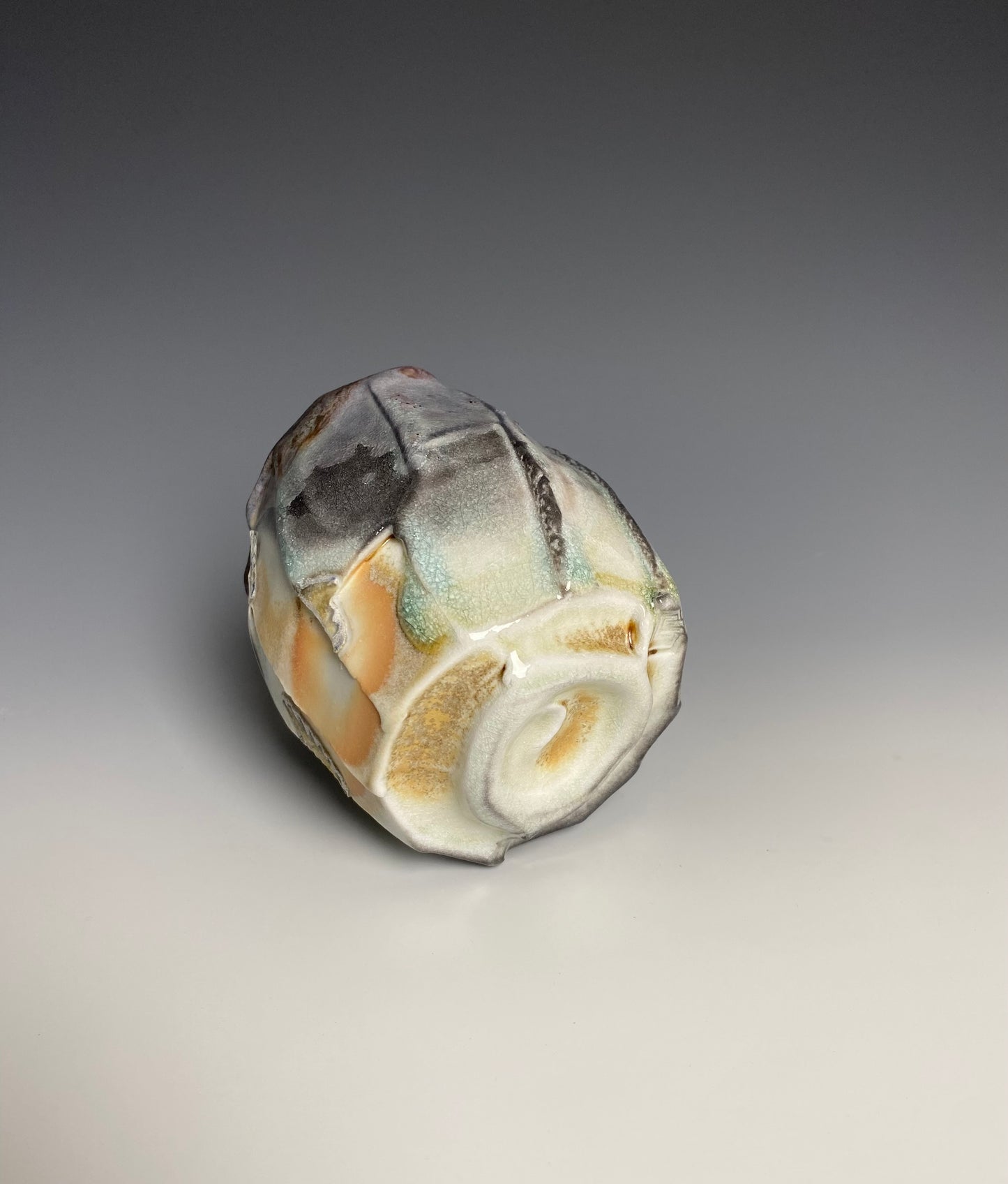 Wood Fired Faceted Yunomi