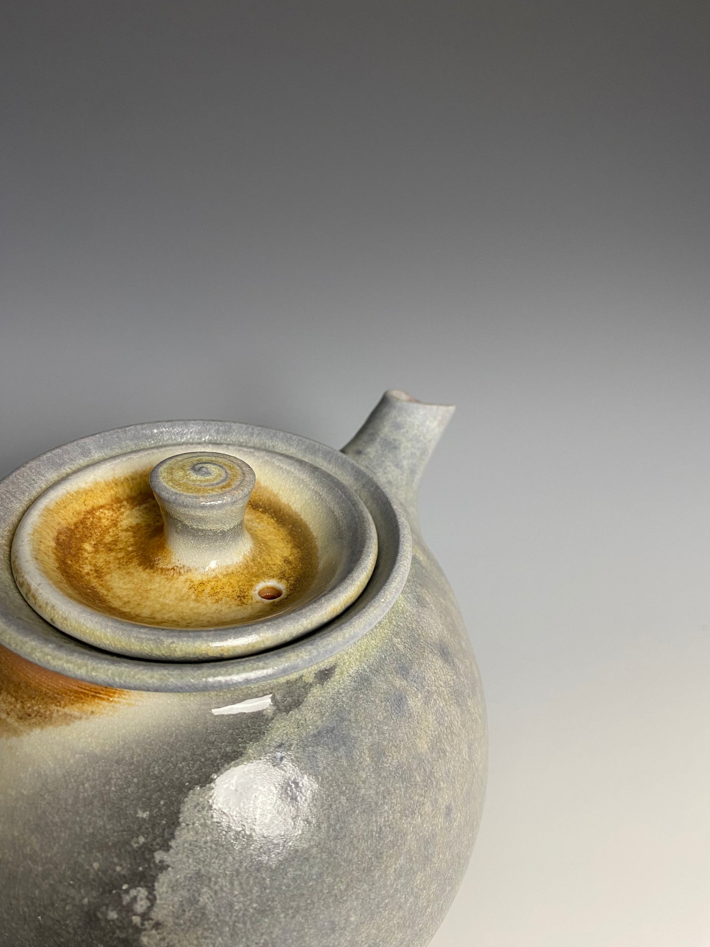 Wood Fired Porcelain Teapot