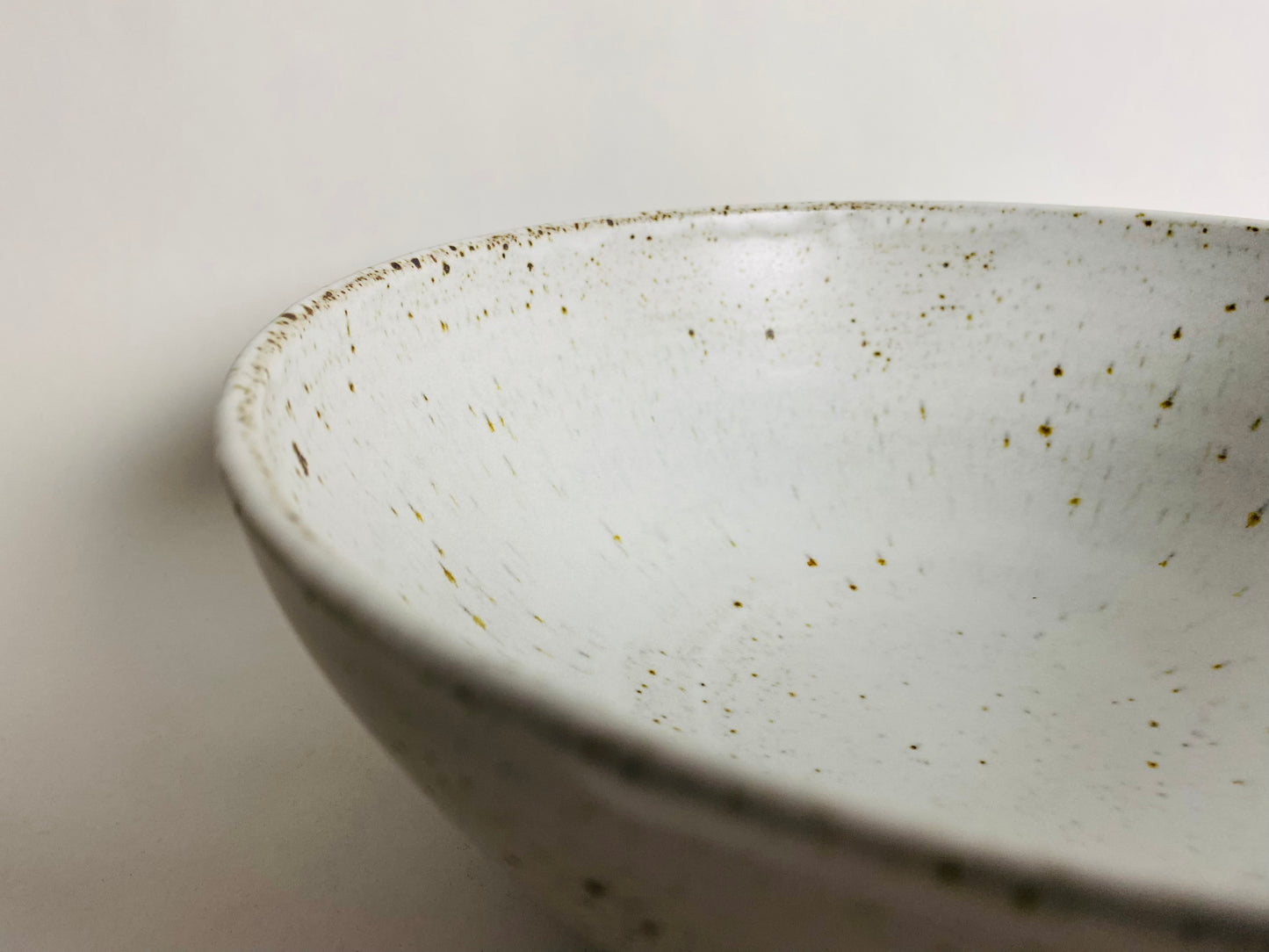 Serving Bowl with a Speckled Finish