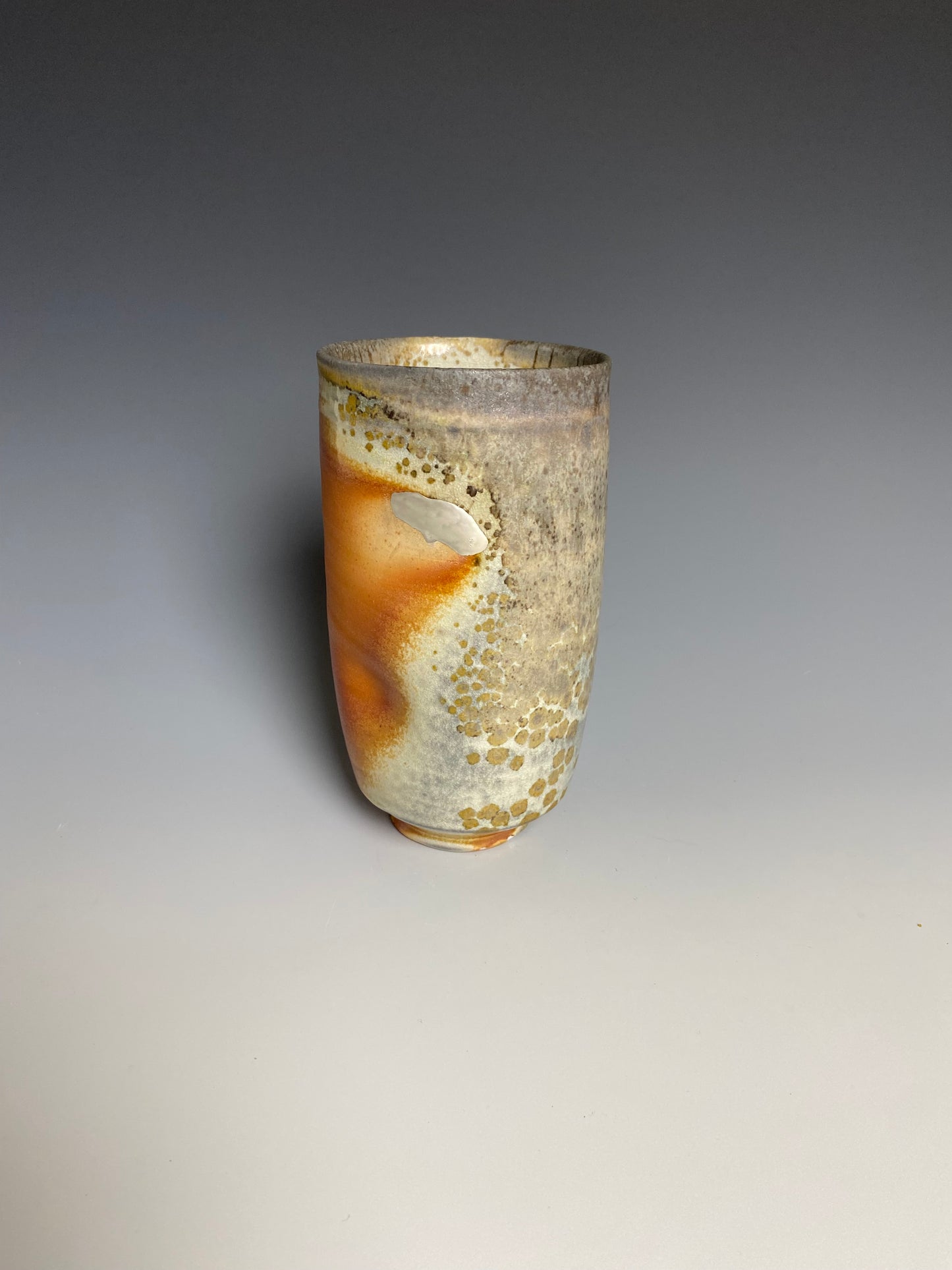 Tall Wood Fired Tumbler with Gintsugi