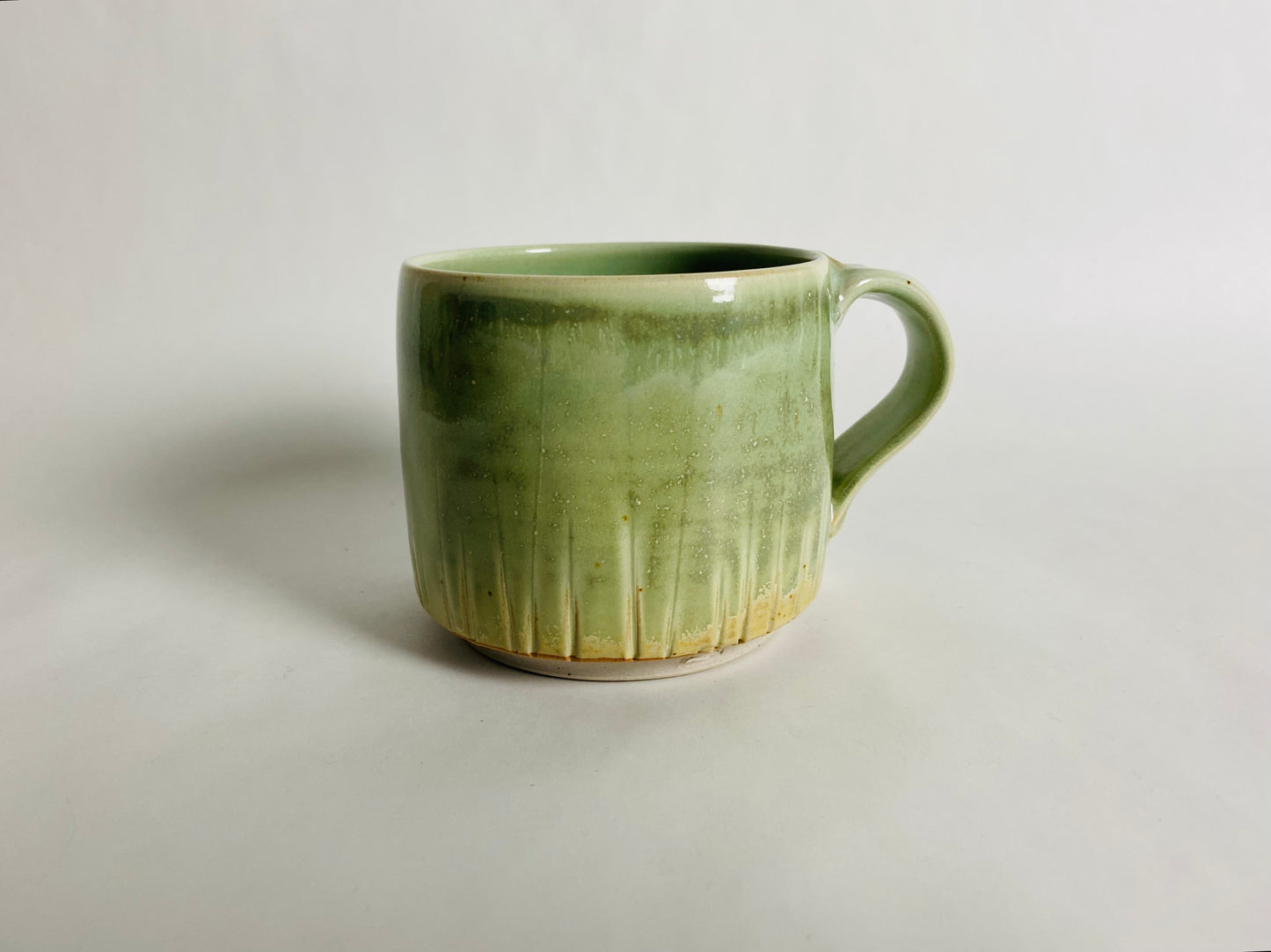 Mug with a Light Green Glaze