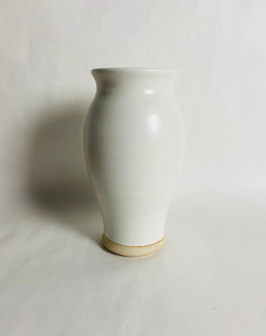 Vase with a Satin White Glaze