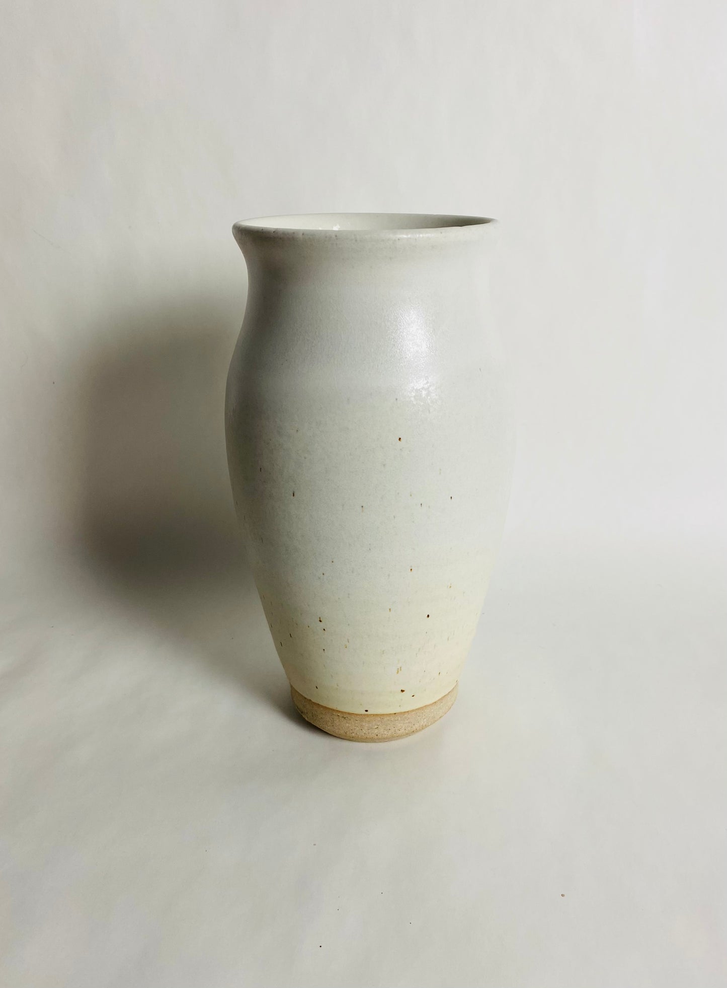 Vase with a Semi-Matte White Glaze