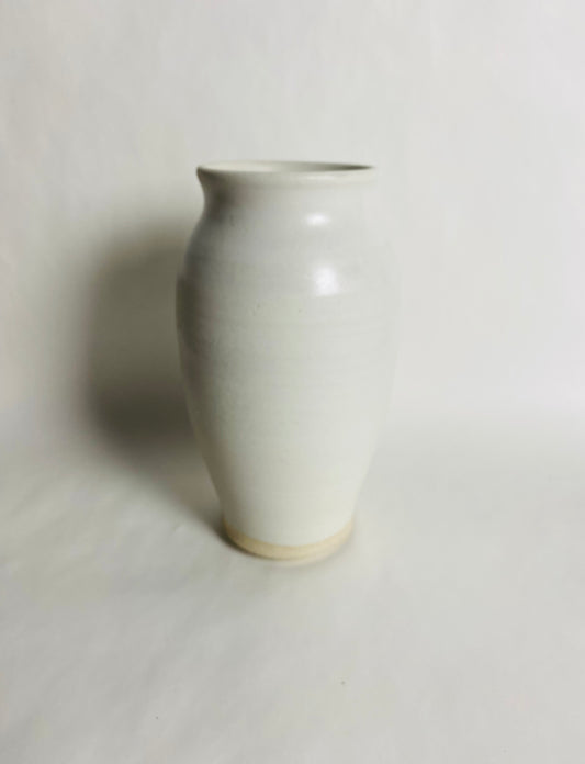 Vase with a Semi-Matte White Glaze