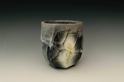 Wood fired faceted yunomi