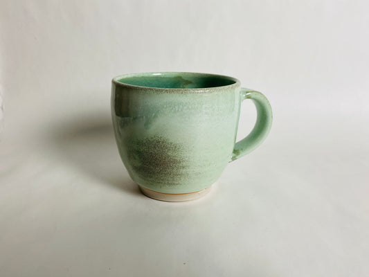 Mug with a Light Green Glaze