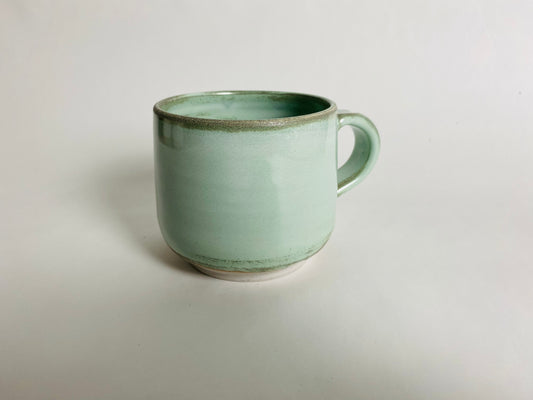 Mug with a light green glaze