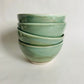 Set of 4 light green ramen bowls