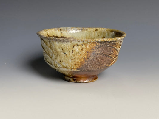 Wood fired bowl with paddle marks.