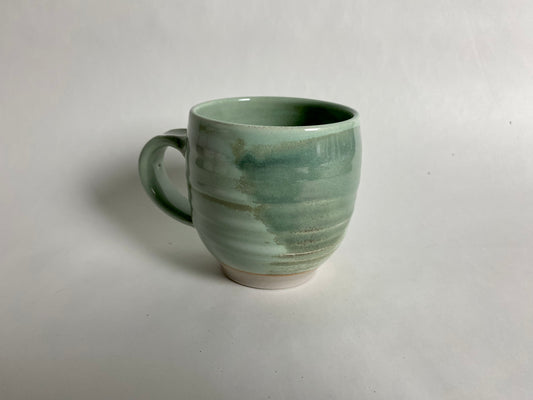 Green Mug with Glaze Variation