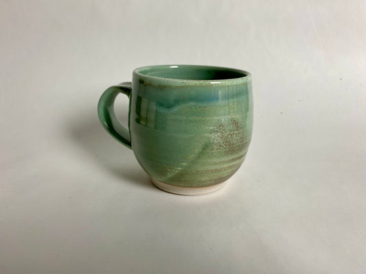 Mug with a light green glaze