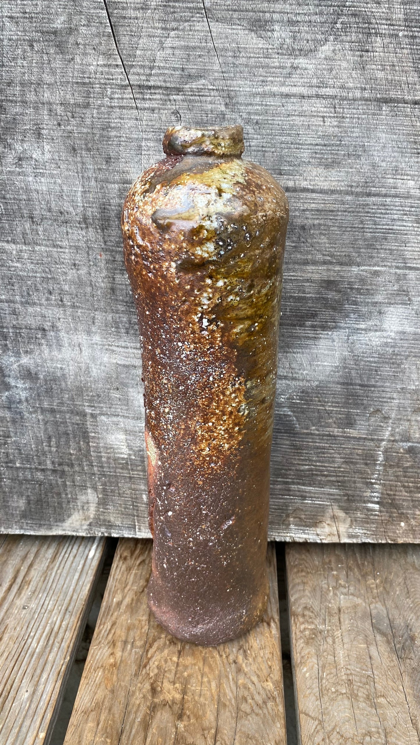 Wood Fired Stoneware Bottle