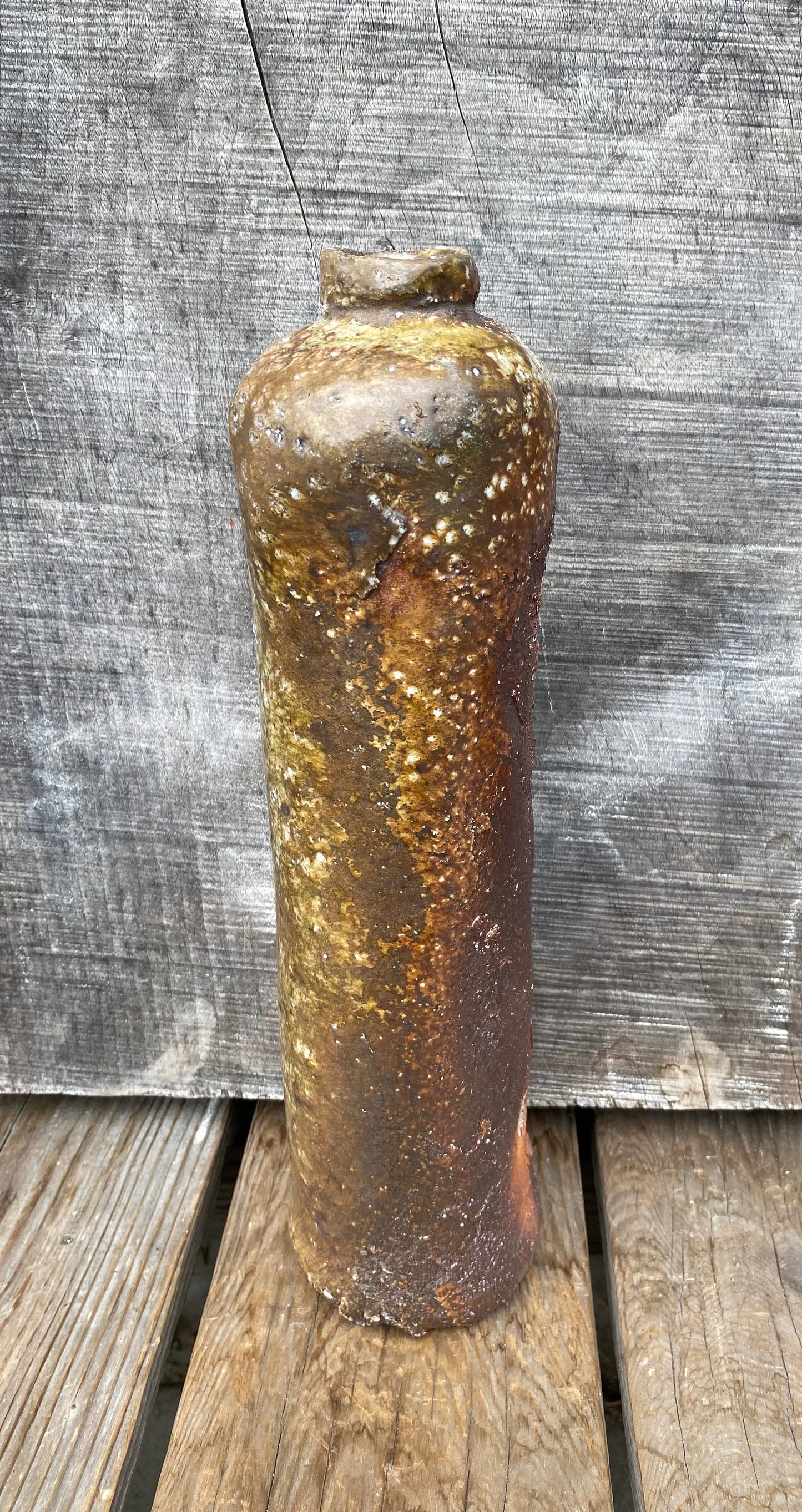 Wood Fired Stoneware Bottle