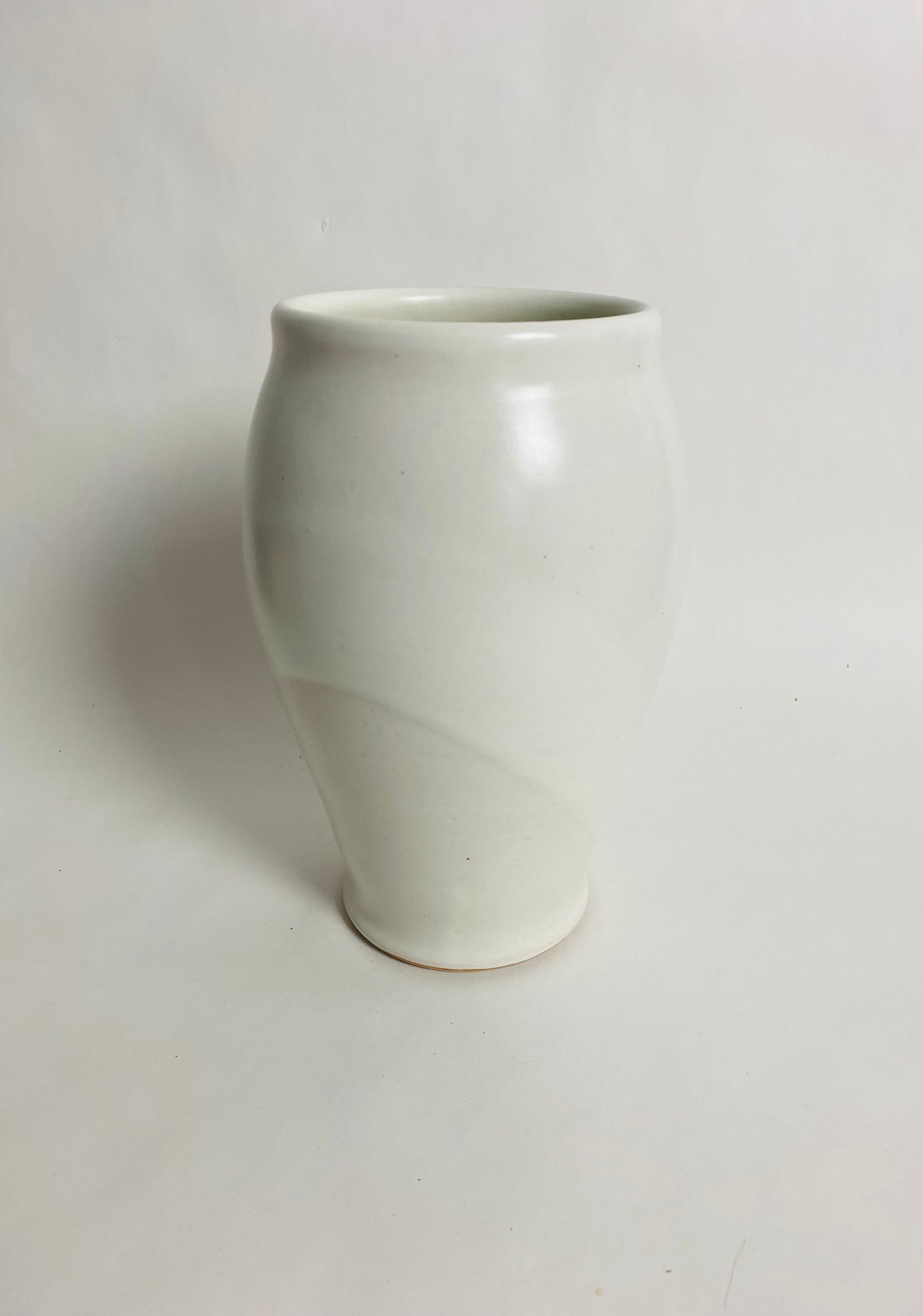 Vase in Sami-Matte White Glaze