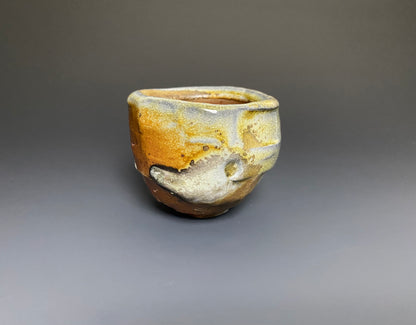 Wood Fired Cup with Melted Beach Glass