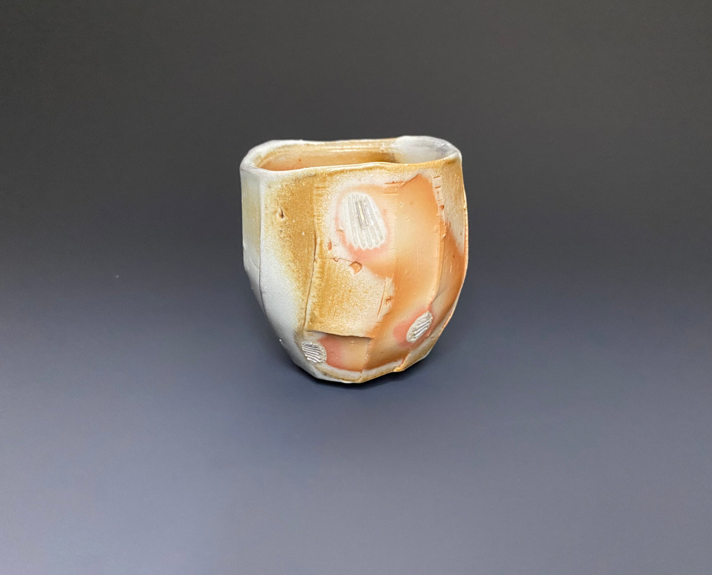 Wood Fired Faceted Yunomi