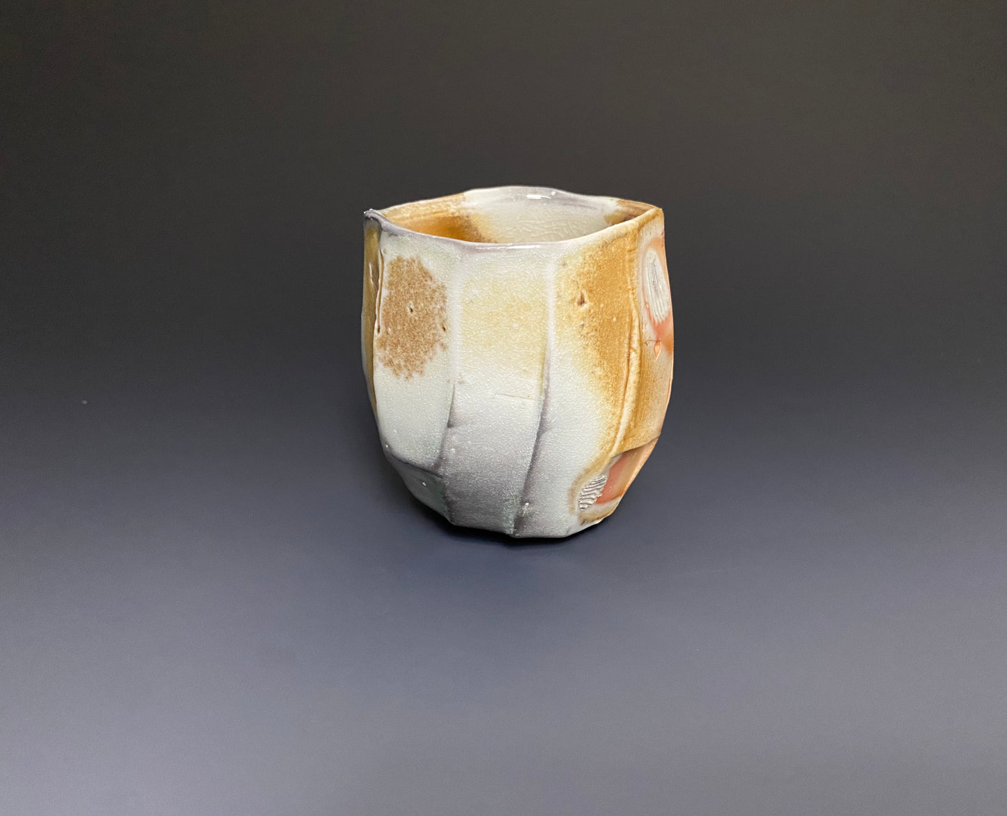 Wood Fired Faceted Yunomi